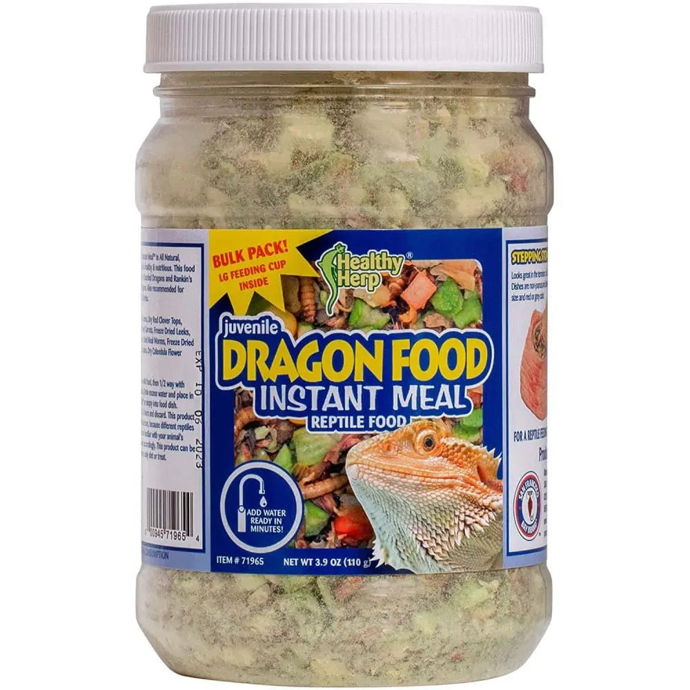 Healthy Herp Juvenile Dragon Food Instant Meal 3.88 Oz Healthy Herp