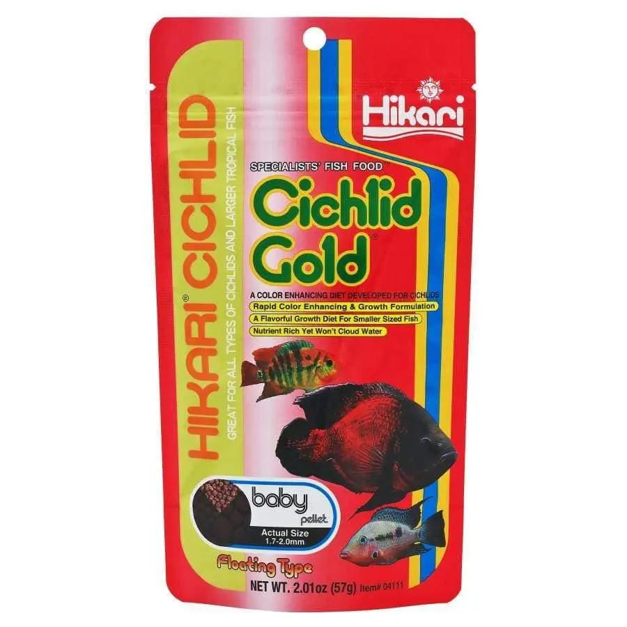 Hikari USA Cichlid Gold Baby Pellets Fish Food 1ea/2 oz, Baby Hikari USA