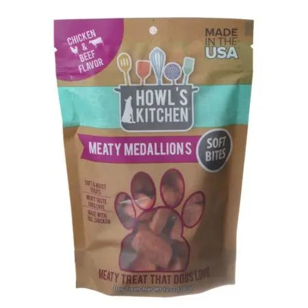 Howl's Kitchen Meaty Medallions Soft Bites - Chicken & Beef Flavor Howl's Kitchen