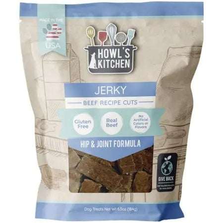 Howls Kitchen Beef Jerky Cuts Hip and Joint Formula Howl's Kitchen