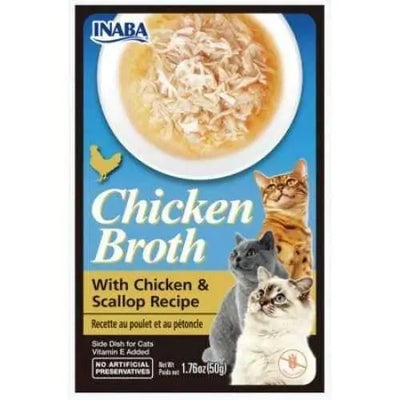 Inaba Chicken Broth with Chicken and Scallop Recipe Side Dish for Cats Inaba LMP