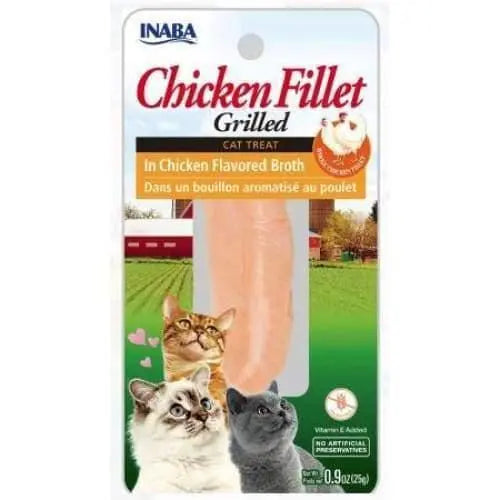 Inaba Chicken Fillet Grilled Cat Treat in Chicken Flavored Broth Inaba LMP