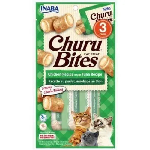 Inaba Churu Bites Cat Treat Chicken Recipe wraps Tuna Recipe Inaba LMP