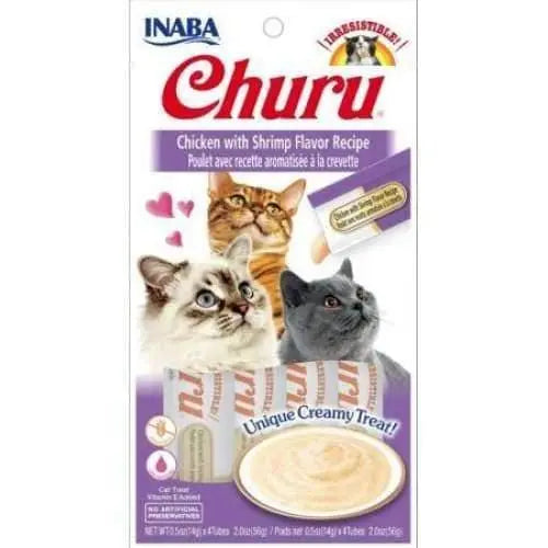 Inaba Churu Chicken with Shrimp Flavor Recipe Creamy Cat Treat Inaba LMP