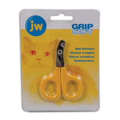 JW® Gripsoft® Cat Nail Clipper Gray/Yellow Color One Size JW®