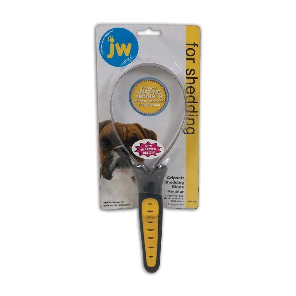 JW® Gripsoft® Shedding Blade Gray/Yellow Color Regular JW®