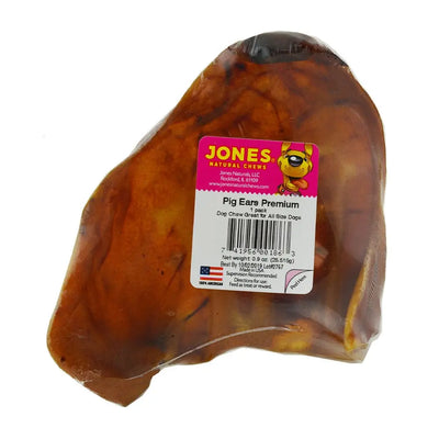 Jones? Natural Chews Premium Pig Ears Dog Chews Singles Jones? Natural Chews