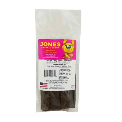 Jones? Tender Taffy Beef Liver Blend Natural Dog Chews 8 Oz Jones? Natural Chews