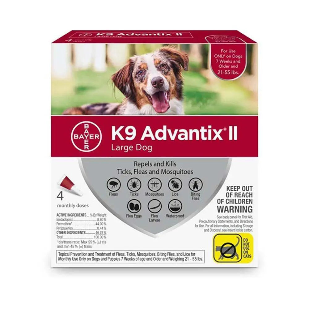 K9 Advantix® II Flea & Tick Treatment for Large Dog 4 Dose K9 Advantix® II