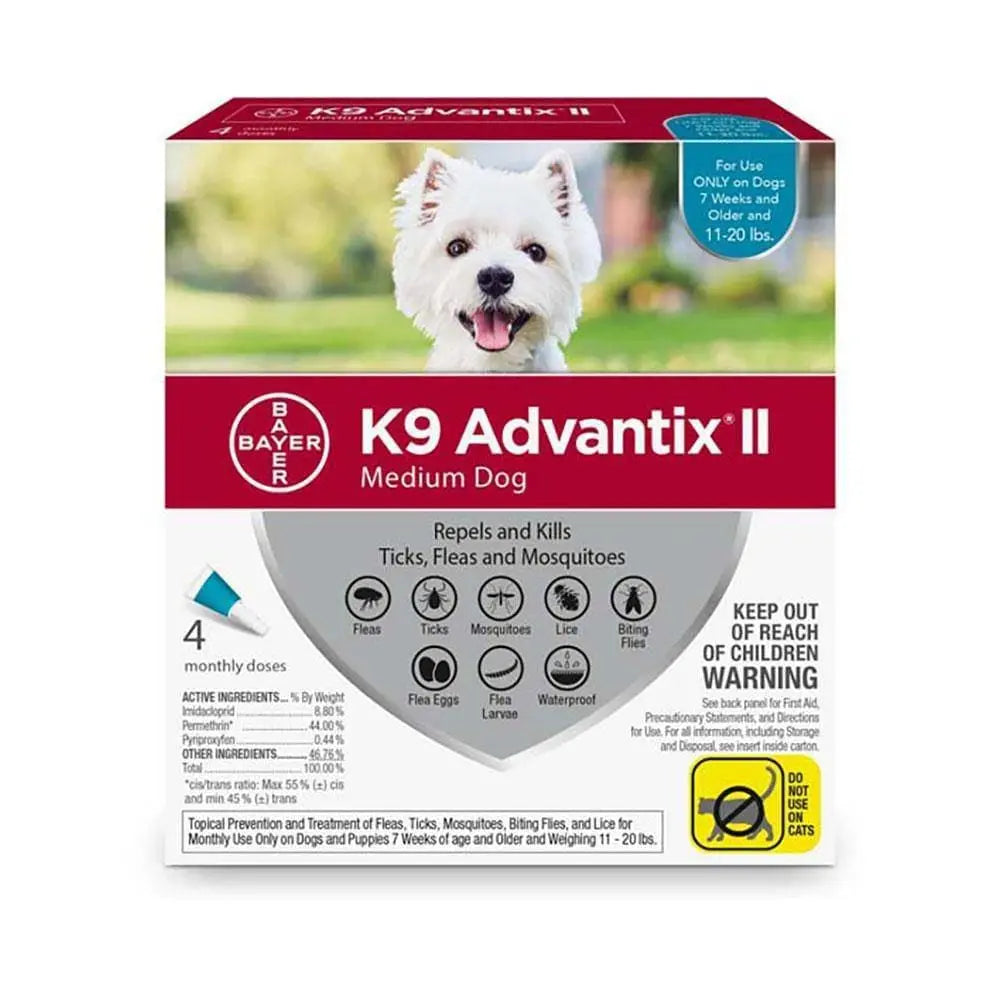 K9 Advantix® II Flea & Tick Treatment for Medium Dog 4 Dose K9 Advantix® II