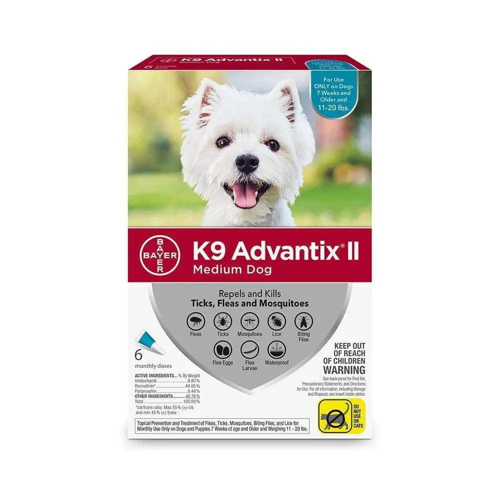 K9 Advantix® II Flea & Tick Treatment for Medium Dog 6 Dose K9 Advantix® II