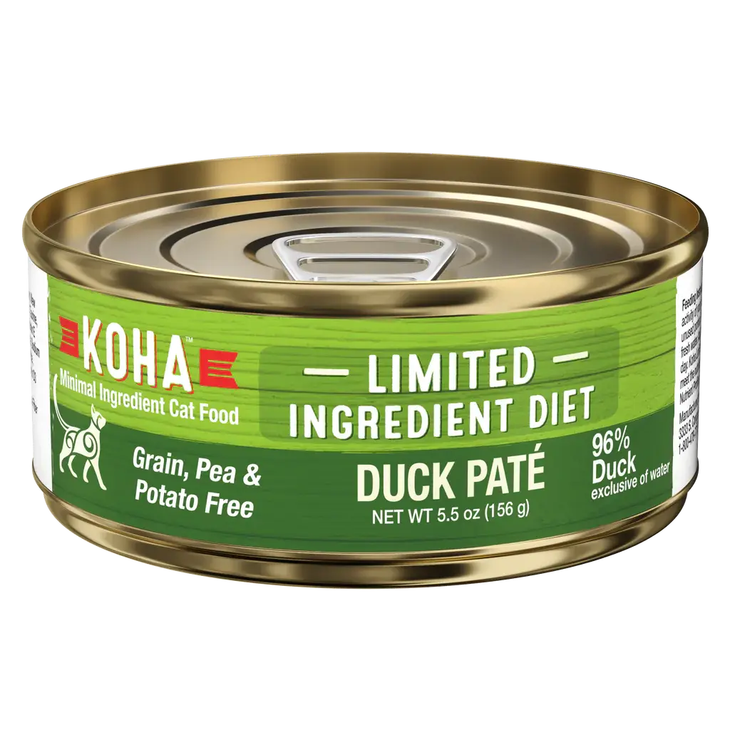 KOHA Limited Ingredient Diet Duck Pâté Cat Wet Food 5.5 oz Cans Case of 24 KOHA