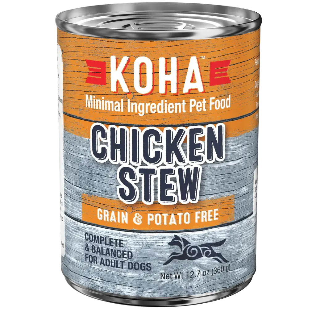 KOHA Minimal Ingredient Chicken Stew for Dogs 12.7oz Cans Case of 12 KOHA