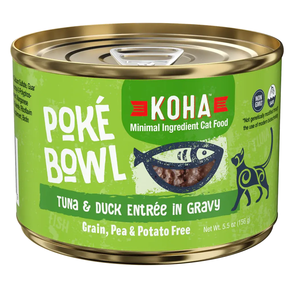 KOHA Poké Bowl Tuna & Duck Entrée in Gravy for Cats KOHA