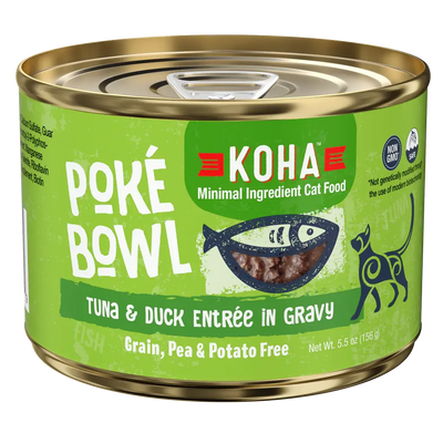 KOHA Poké Bowl Tuna & Duck Entrée in Gravy for Cats KOHA