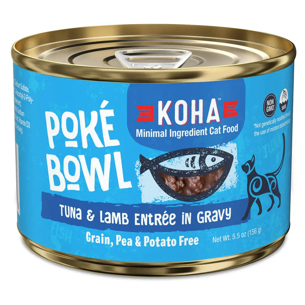 KOHA Poké Bowl Tuna & Lamb Entrée in Gravy for Cats KOHA