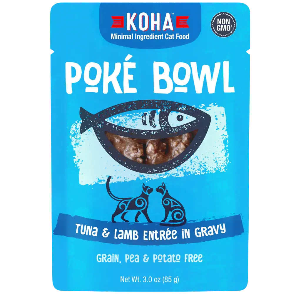 KOHA Poké Bowl Tuna & Lamb Entrée in Gravy for Cats KOHA