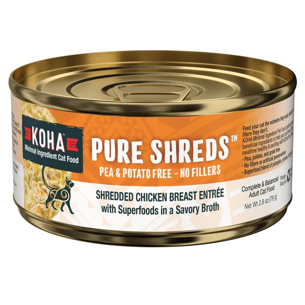 KOHA Pure Shreds Shredded Chicken Breast Entrée for Cats KOHA