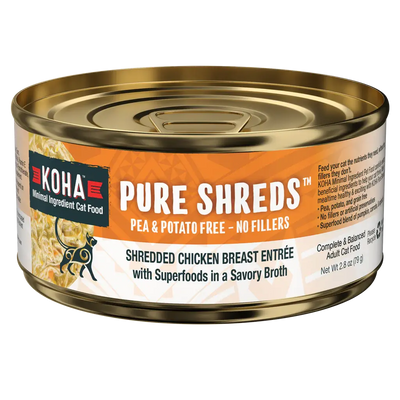 KOHA Pure Shreds Shredded Chicken Breast Entrée for Cats KOHA