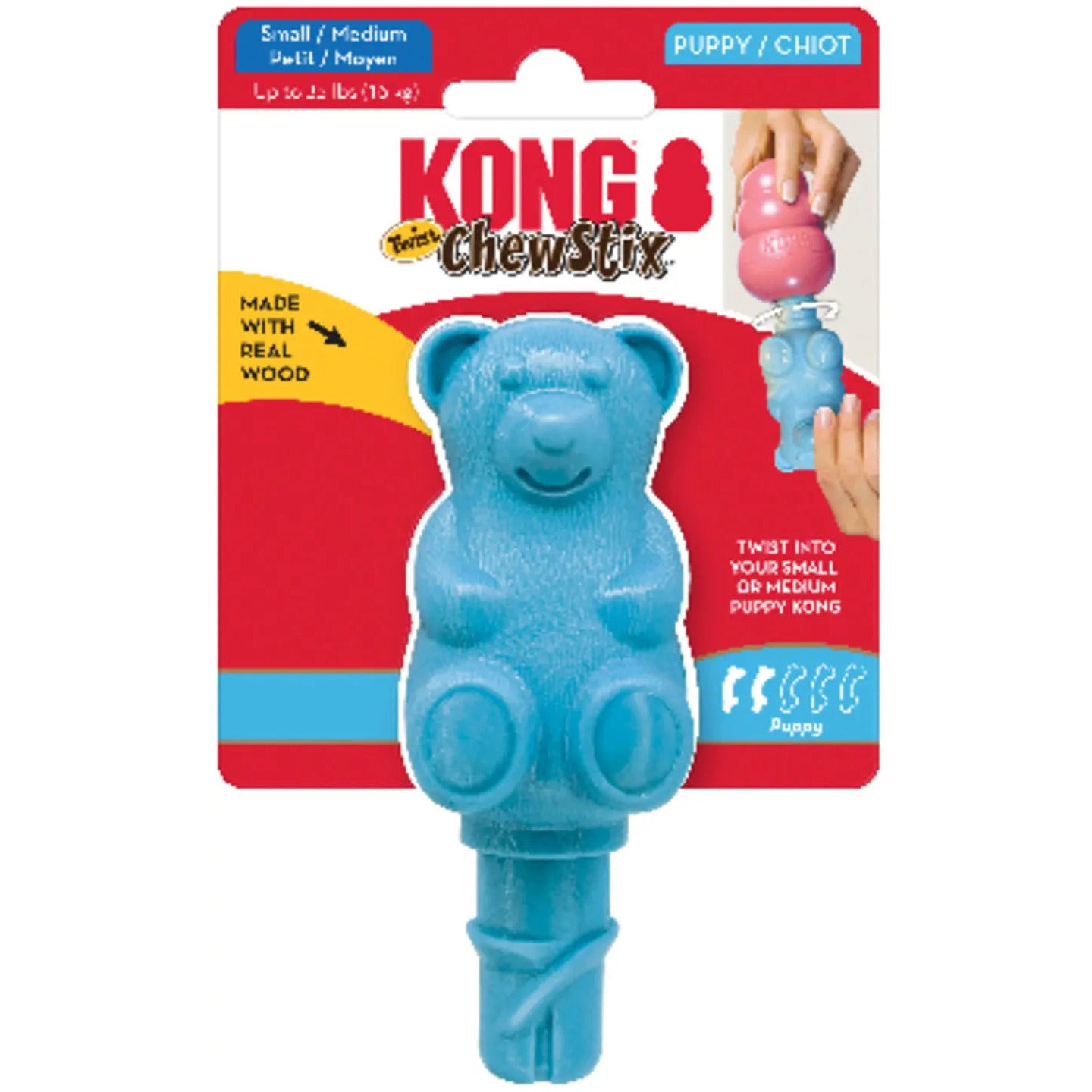 KONG ChewStix Puppy Twist Dog Toy Kong