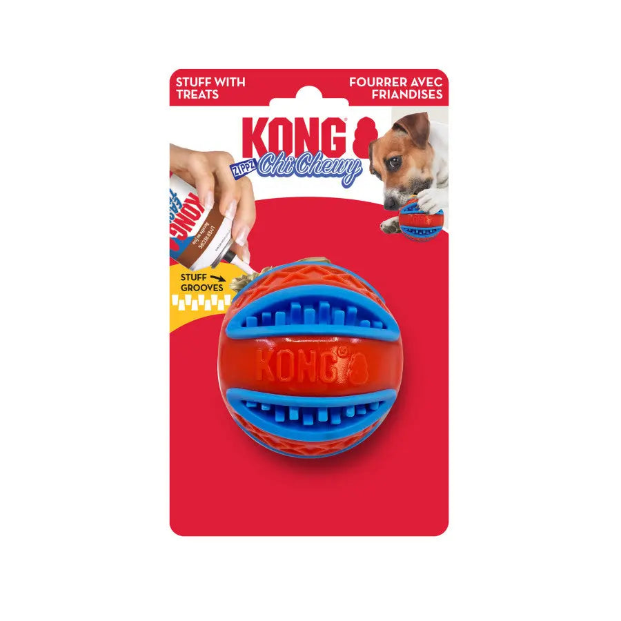 KONG ChiChewy Zippz Ball Dog Toy Kong