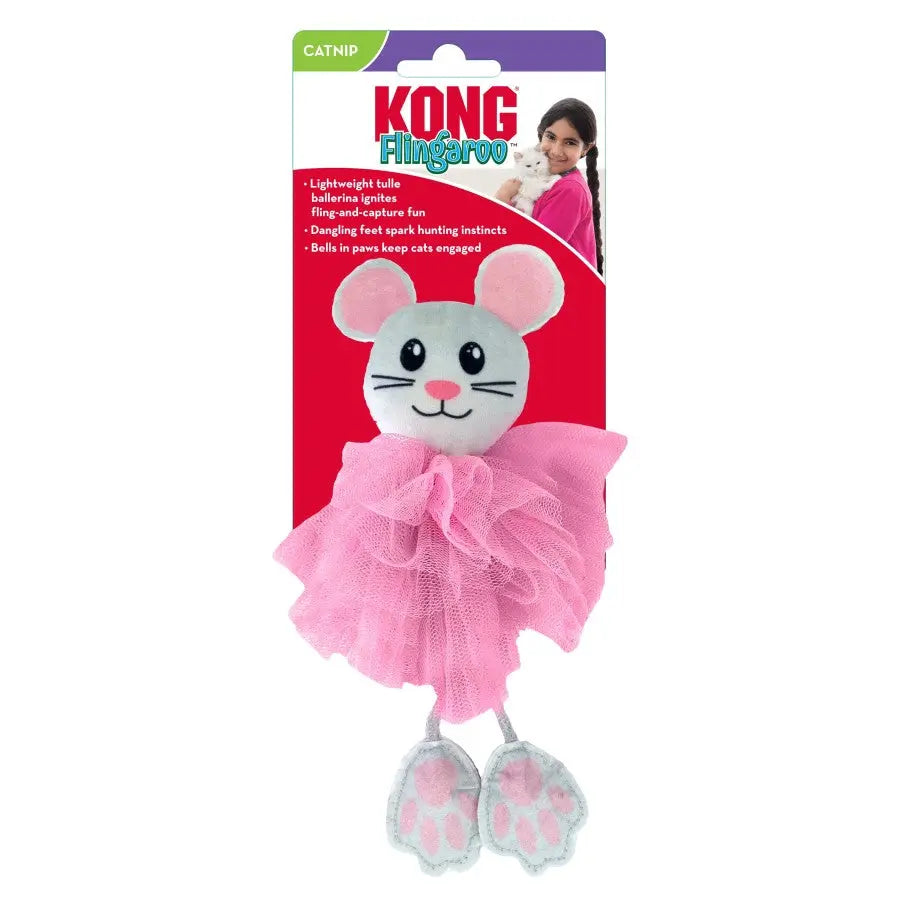 KONG Flingaroo Tutu Cat Toy Assorted Kong