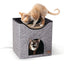 K&H PET PRODUCTS Thermo-Kitty Playhouse Heated Cat House & Cat Scratcher, 12" x 14" x 15" 4W K&H Pet Products