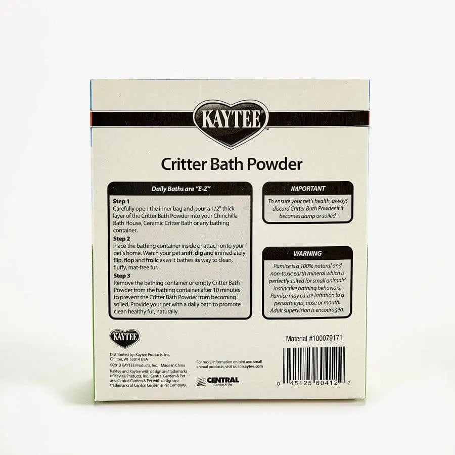 Kaytee Critter Bath Powder For Pets 14 oz Talis Us