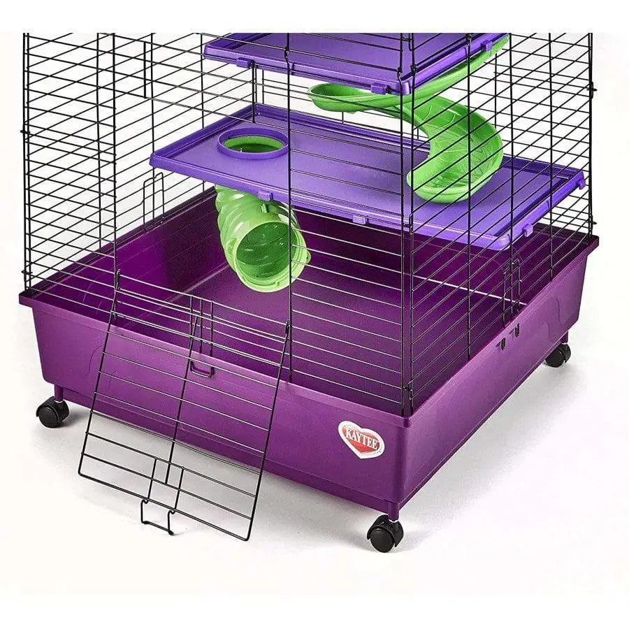 Kaytee My First Home Deluxe 2X2 Multi-Level Pet Home With Casters 24 in X 24 in X 41.5 in Kaytee® CPD