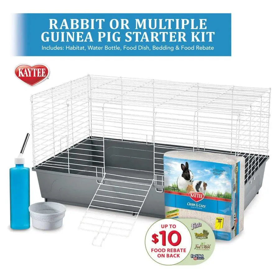 Kaytee My First Home Rabbit Cage or Multiple Guinea Pig Starter Kit Kaytee