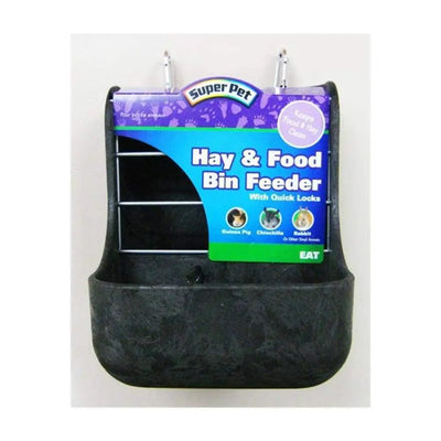 Kaytee® Hay & Food Bin Feeder with Quick Locks for Small Animal Assorted Color 5.75 X 6 X 7 Inch Kaytee®