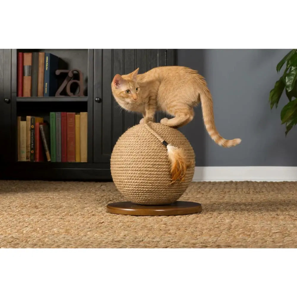 Kitty Power Paws Sphere Scratching Post 13" H Prevue Pet