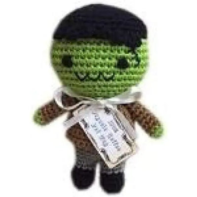 Knit Knacks Franky the Monster Organic Cotton Small Dog Toy Pet Flys