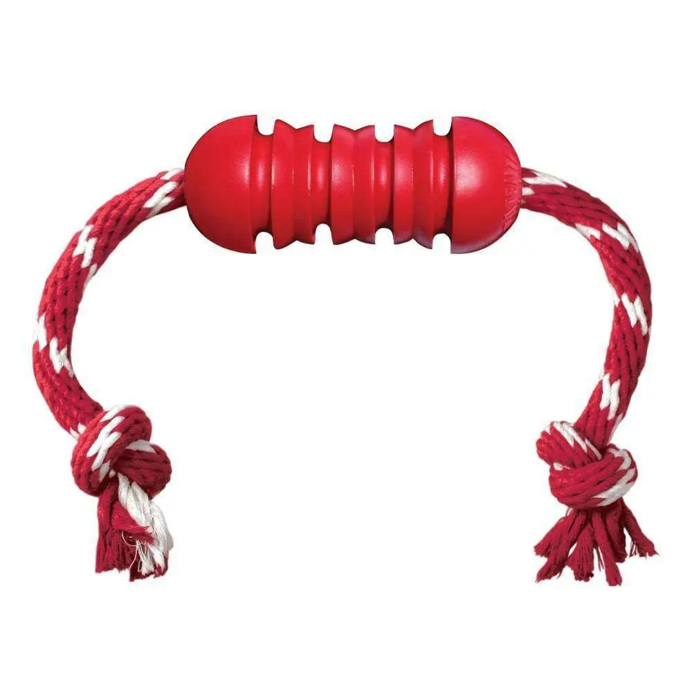 Kong® Dental with Rope Dog Toys Red Medium Kong®