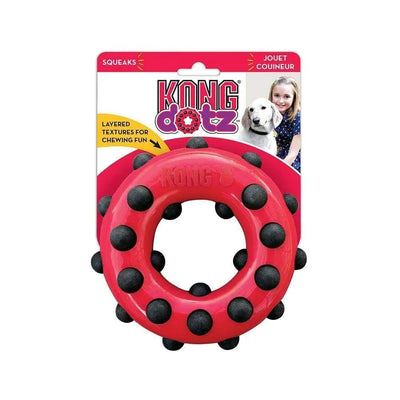 Kong® Dotz Circle Dog Toys Red Large Kong®