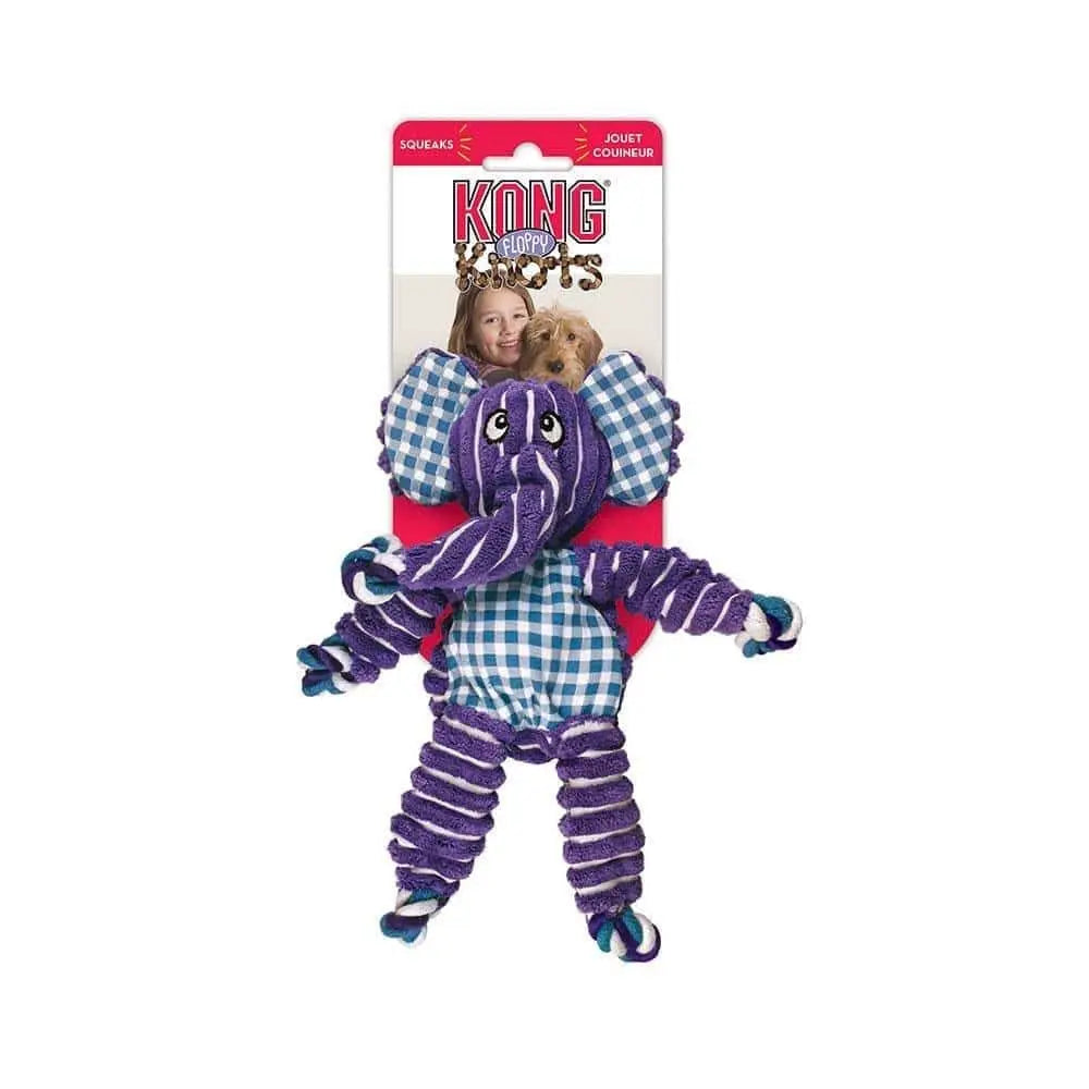 Kong® Floppy Knots Elephant Dog Toys Purple Medium/Large Kong®