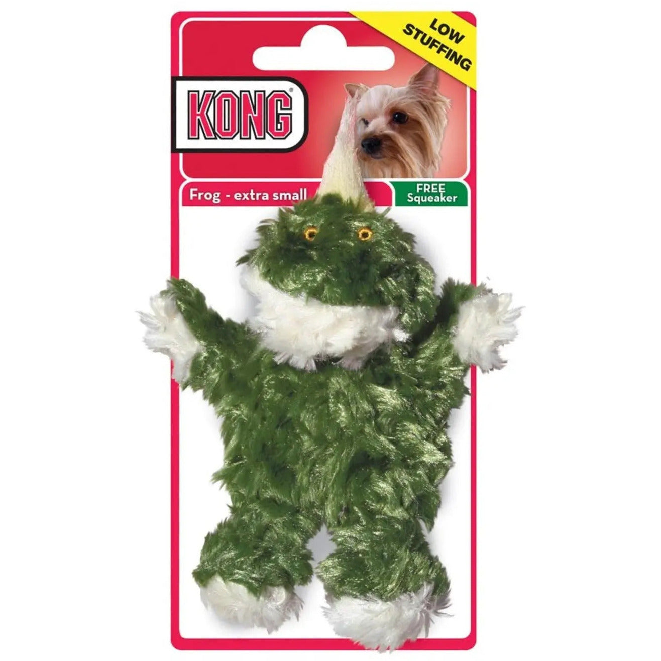 Kong® Plush Frog Dog Toys Green X-Small Kong®
