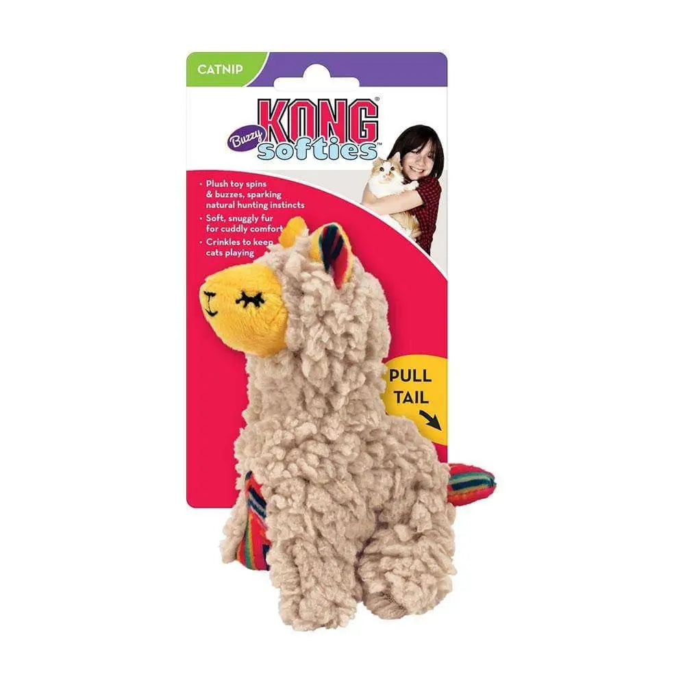 Kong® Softies Buzzy Llama Cat Toys Beige Kong®