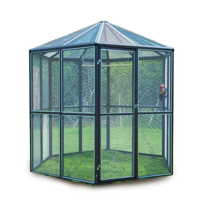 Large Bird Cage Pet Parrot House Cockatiel Finch Iron Wire Walk-in Aviary Hexagon Space Enough Talis Us Bird