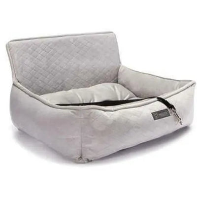 Large Car Seat Quilted Light Gray Nandog Pet Gear WP