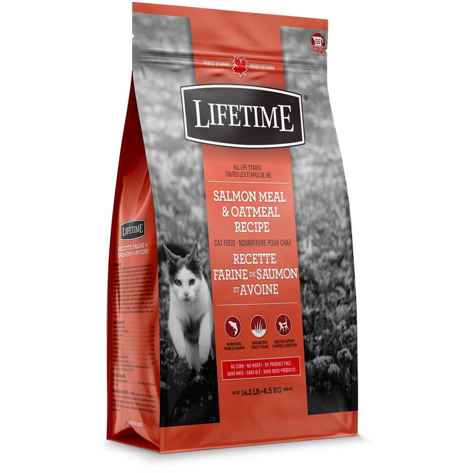 Lifetime Salmon & Oatmeal Indoor Cat Food - Adult & Senior Lifetime