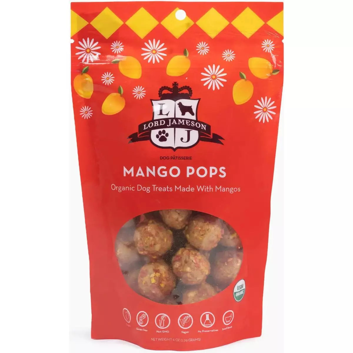 Lord Jameson Mango Pops Organic Dog Treats Lord Jameson