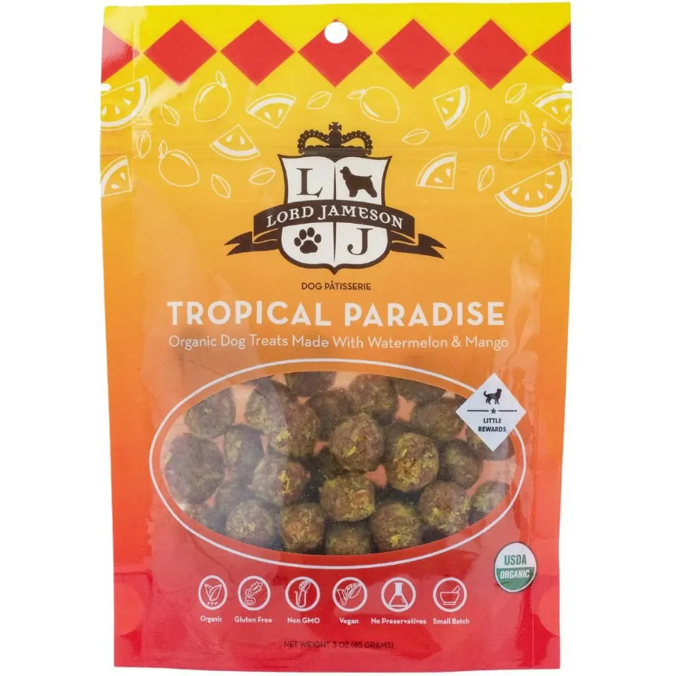 Lord Jameson Tropical Paradise Organic Dog Treats 3oz Lord Jameson