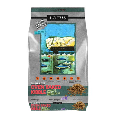 Lotus Oven-Baked Small Bites Grain-Free Sardine & Herring Recipe Dry Dog Food Lotus