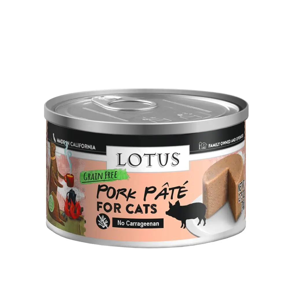 Lotus Pork Pate Grain-Free Canned Cat Food Lotus