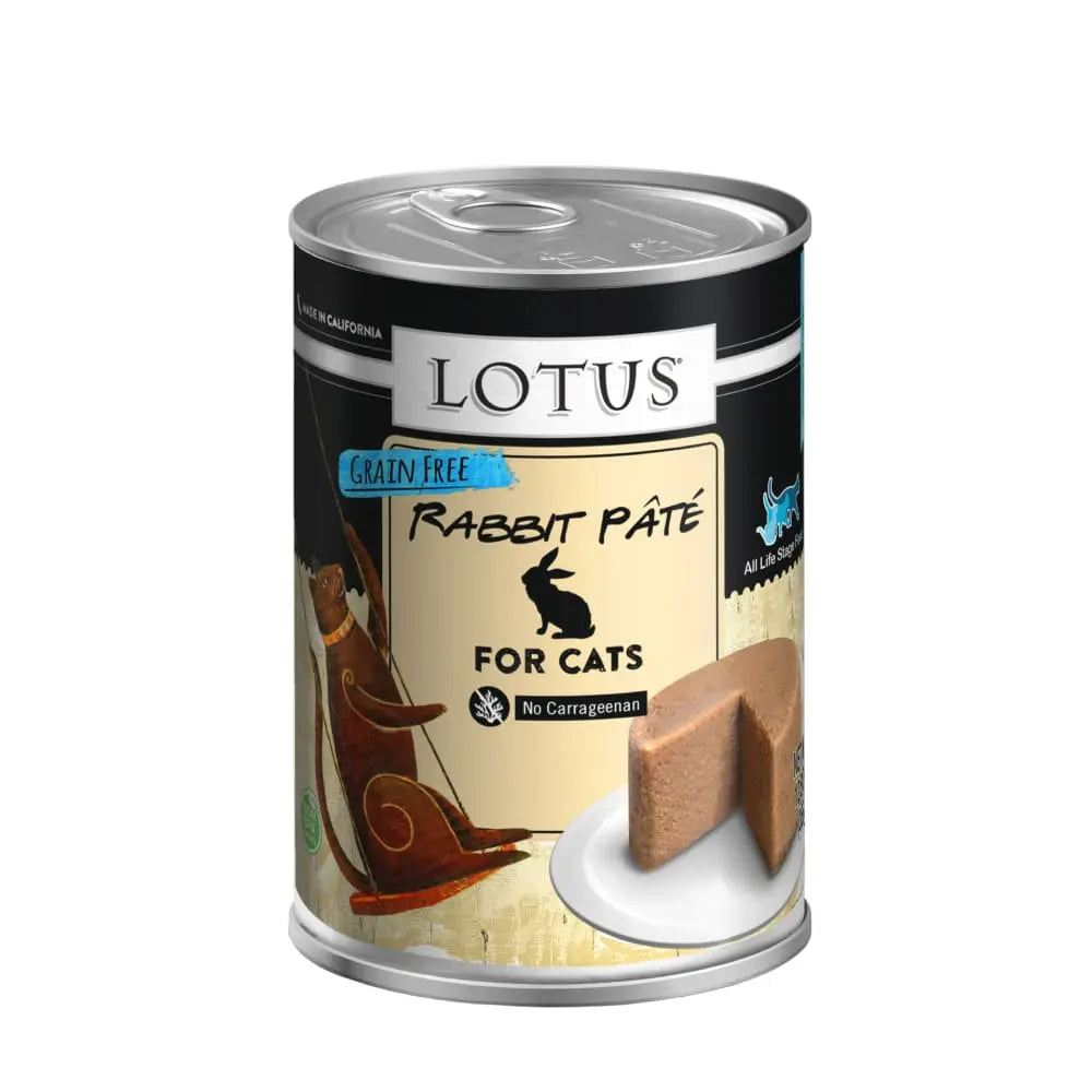 Lotus Rabbit Grain-Free Pate Canned Cat Food Lotus