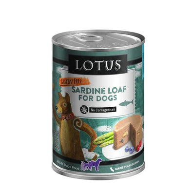 Lotus Sardine Loaf Grain-Free Canned Dog Food 12/12.5oz Lotus