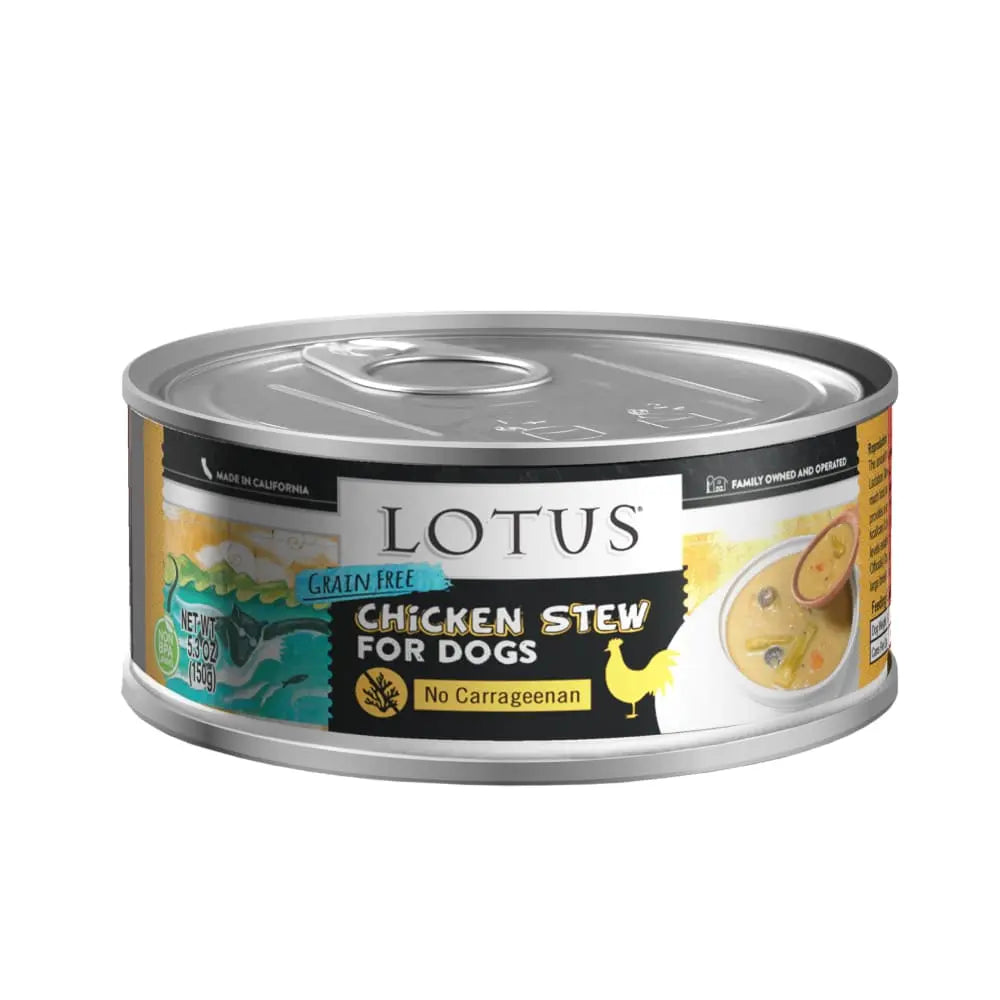 Lotus Wholesome Chicken & Asparagus Stew Grain-Free Canned Dog Food Lotus