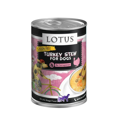 Lotus Wholesome Turkey Stew Grain-Free Canned Dog Food Lotus