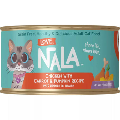 Love, Nala Chicken Pate with Carrot & Pumpkin Recipe in Broth Cat Food 2.8oz Love Nala